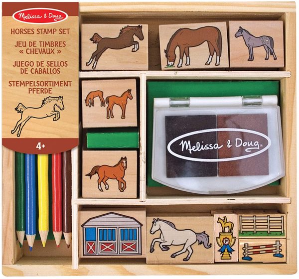Melissa & Doug Horses Stamp Set | Arts & Crafts | Stamp Sets & Stencils